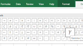 Cara Menampilkan Symbol Gamma Dengan Menu Equation